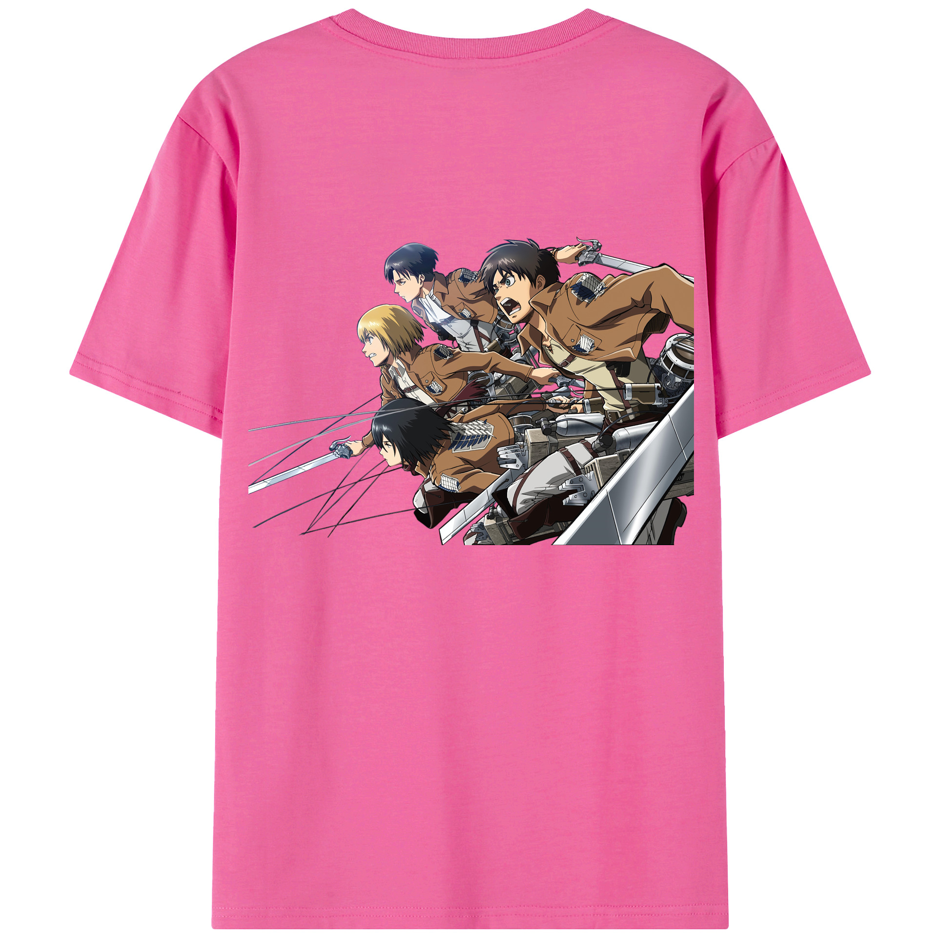 （画像用） 進撃の巨人 Attack on Titan レディース半袖Tシャツ(バックプリント)